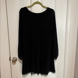 Worn once, black dress